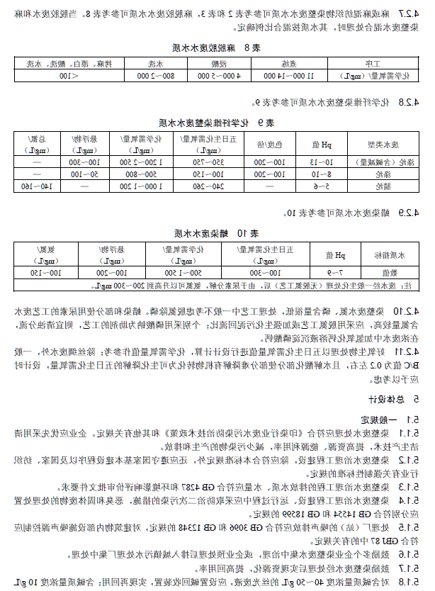 纺织染整工业废水治理工程技术规范